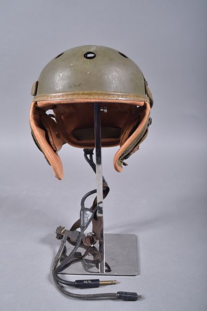 US- Casque de tankiste M-1938 en fibre vulcanisée...