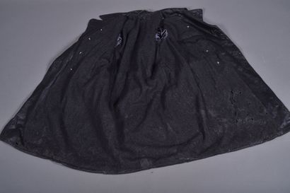 All-Grand manteau en cuir noir à deux rangées...