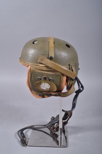 US- Casque de tankiste M-1938 en fibre vulcanisée...