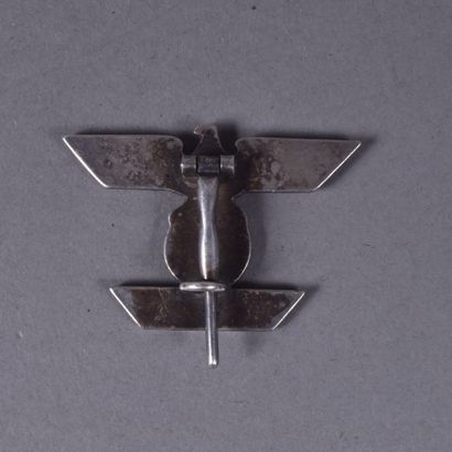 ALL. Iron cross recall badge, silver-plated....
