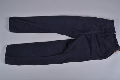 Fr- Pantalon à pont de marin en coton blanc....