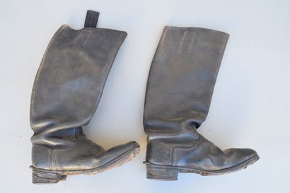 All- Paire de bottes de cavalerie en cuir....