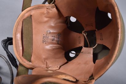 US- Casque de tankiste M-1938 en fibre vulcanisée...