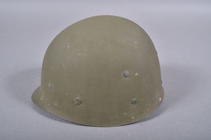 US- Casque M1. Coque en acier peint OD avec...