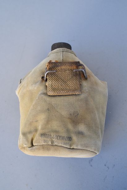 US- Bidon M-1910 complet. Bidon inox daté...