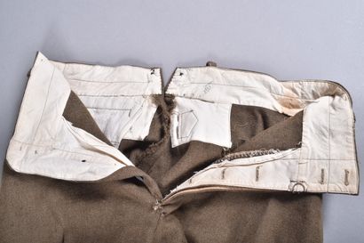 Fr- Pantalon droit d’officier en drap fin...