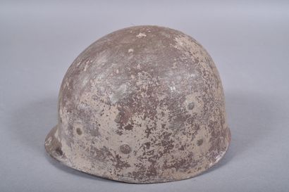 US-Casque M1. Coque en acier peint OD avec...