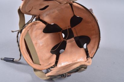 US- Casque de tankiste M-1938 en fibre vulcanisée...