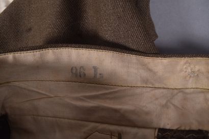 Uniforme de Zouave : vareuse modèle 1938...