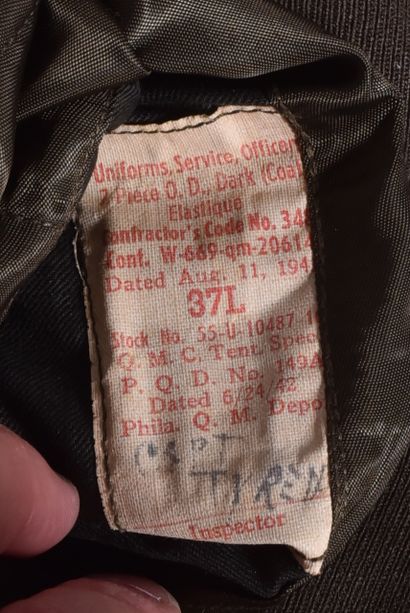 US- Veste de sortie d’un capitaine de l’Ordnance...