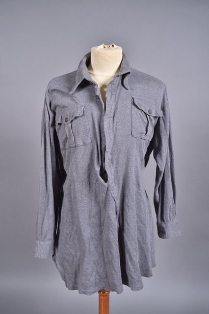 All- Chemise M-43 en tissu Aertex gris, légèrement...