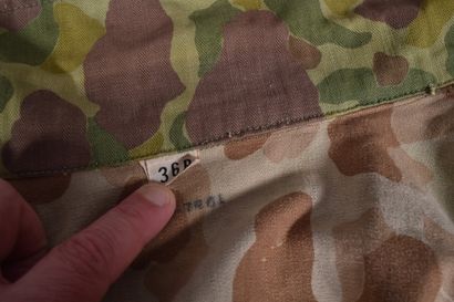 US- Veste de combat en toile HBT bariolée...