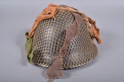 GB- Casque Mk III coque en acier peint vert,...