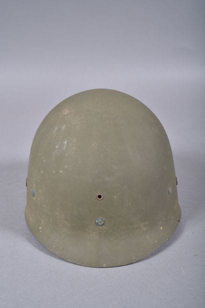 US- Casque M1. Coque en acier peint OD avec...