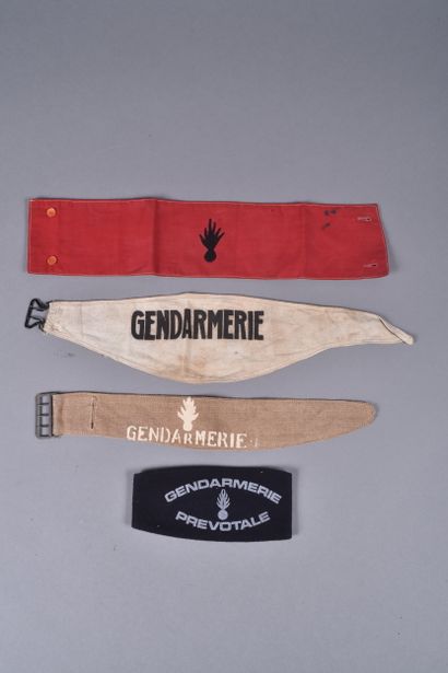 FR- Four Gendarmerie armbands