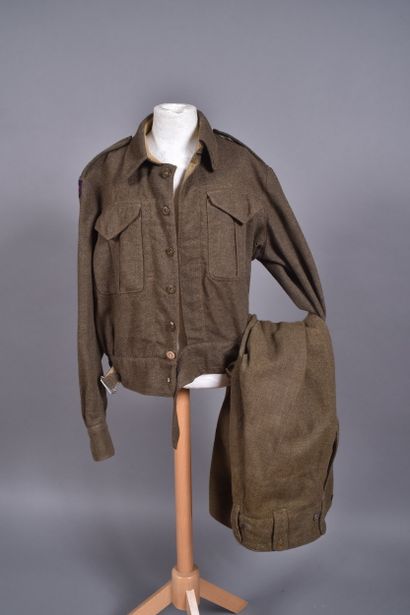 Can- Uniforme Battle dress canadien en laine...