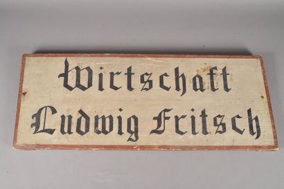 ALL-.Pancarte « Wirtschaft Ludwig Fricht...
