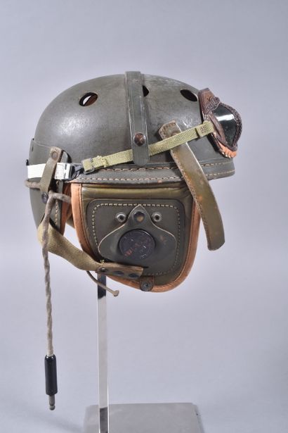 US- Casque de tankiste M-1938 en fibre vulcanisée...