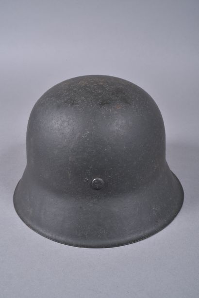 Casque Allemand m/42 1 insigne w. Coque Ckl62...