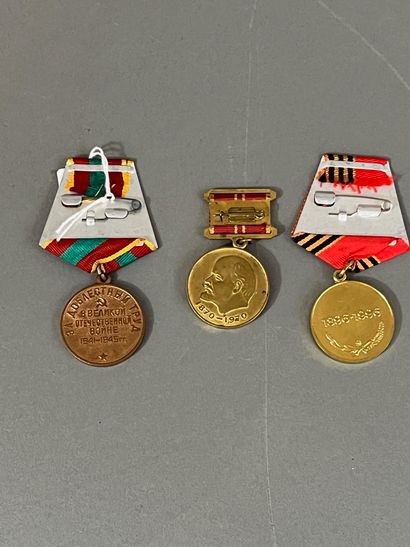 USSR. Set of three items including: a medal...