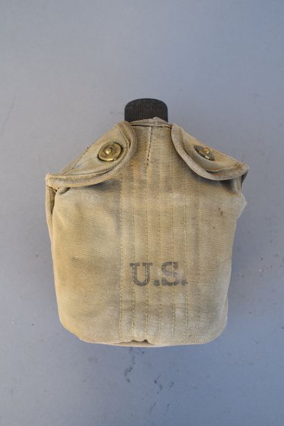 US- Bidon M-1910 complet. Bidon inox daté...