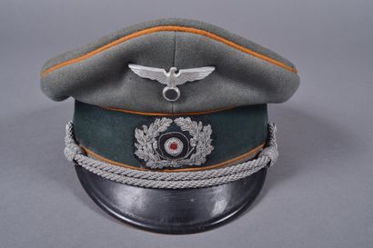 ALL. Casquette d’officier de Feldgendarmerie,...