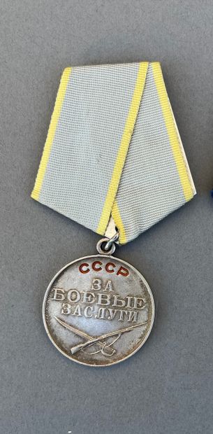 USSR. Combat merit medal in silver 800 thousandths...