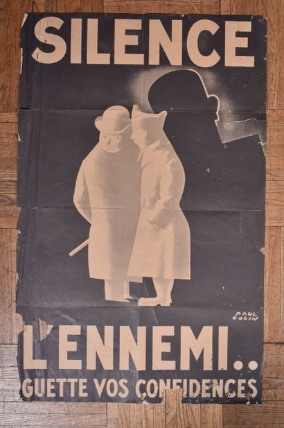 FR- Affiche « Silence. L’ennemi guette vos...