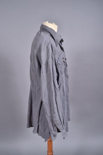 All- Chemise M-43 en tissu Aertex gris, légèrement...