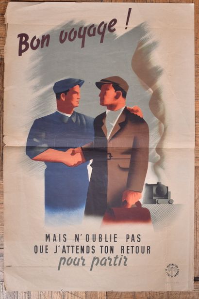 FR- Affiche « Bon voyage. Mais n’oublie parce...