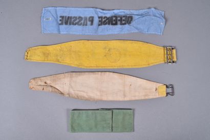 FR- Four armbands: including Garde Territoriale,...