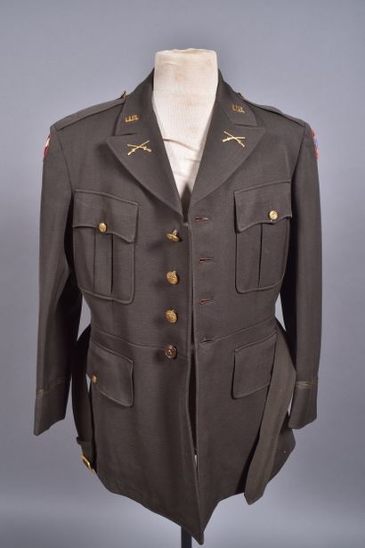 US- Veste de sortie d’officier en gabardine...
