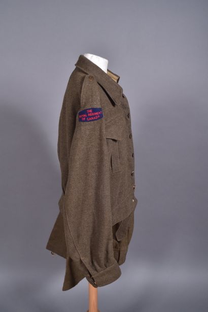 Can- Uniforme Battle dress canadien en laine...