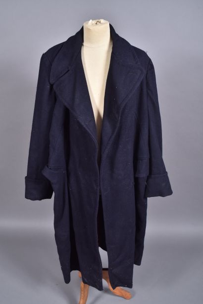 Fr- Capote type 1941 en drap bleu marine...