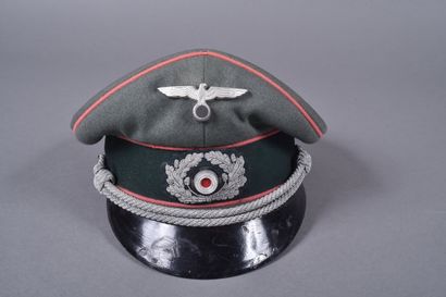 ALL. Casquette d’officier Panzer. En drap...