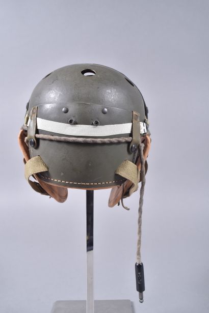 US- Casque de tankiste M-1938 en fibre vulcanisée...