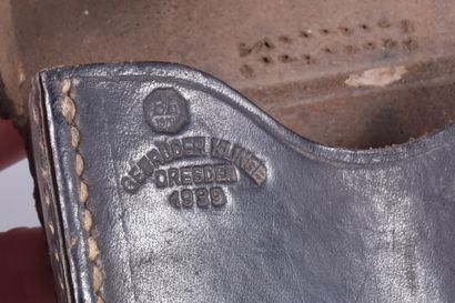 All- Etui en cuir noir pour écouteur de téléphone...