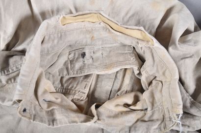 Fr- Chemise modèle 1941 en coton beige clair....