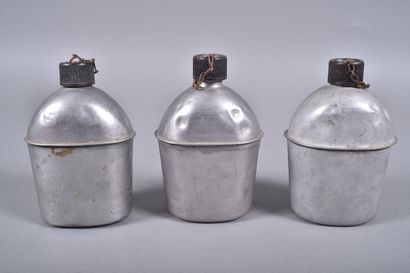 US-Trois bidons M-1910 en inox : Vollrath...