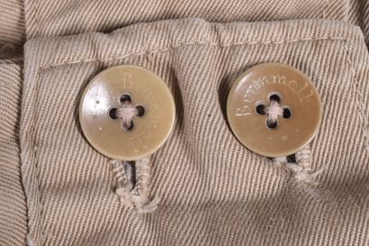 Fr-Pantalon en toile beige modèle 1941, à...