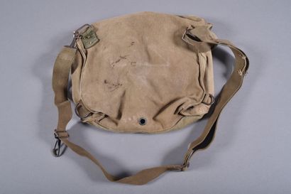 US- Musette M6 de masque à gaz, en toile...
