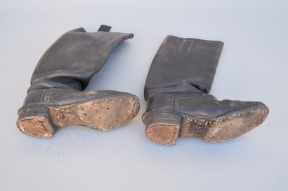 All- Paire de bottes de cavalerie en cuir....