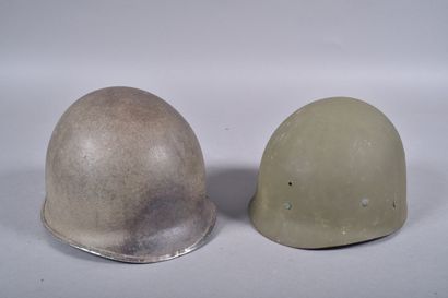 US- Casque M1. Coque en acier peint OD avec...