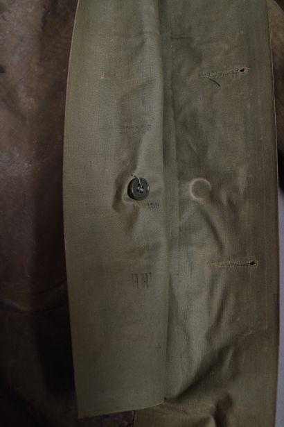 US- Imperméable Raincoat en coton enduit...