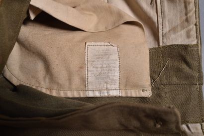 US- Pantalon en laine moutarde M-1937, avec...