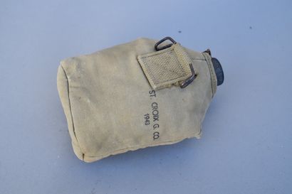 US- Bidon M-1910 complet. Bidon inox daté...