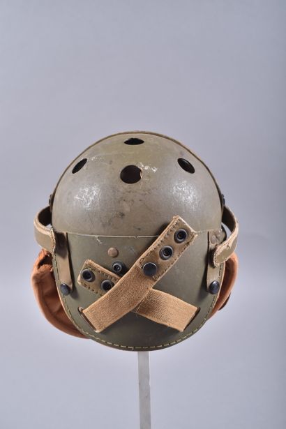 US- Casque de tankiste M-1938 en fibre vulcanisée...