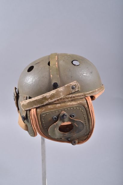 US- Casque de tankiste M-1938 en fibre vulcanisée...