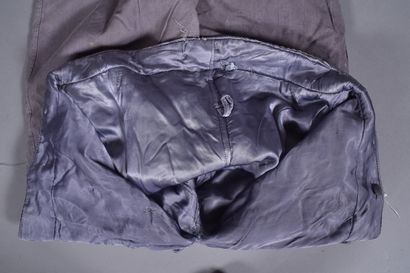 All- Pantalon hiver en drap gris bleuté,...