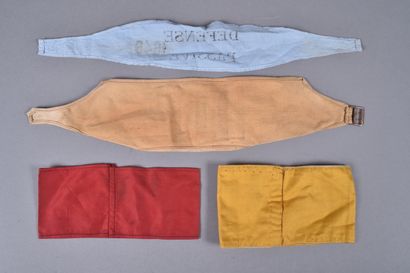 FR- Four Passive Defense armbands. Different...